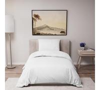 Dreamzie Funda Nordica Cama 90 - Ropa de Cama Microfibra Suave Oeko-Tex - Juego de Funda Edredon 140x200 con 1 Funda Almohada 65x65 cm - Blanco