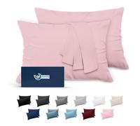 Dreamzie Fundas de Almohada (Juego de 2) - para Las Almohadas 50 x 70 cm, Rosa, Microfibra (100% Poliéster) - Fundas de Cojines de Calidad con una Suavidad Incomparable