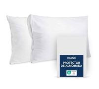 Dreamzie Protector Almohada 40x70 cm - Lote de 2 - Impermeable y Oeko Tex - Protector Almohada con Cremallera