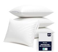 Dreamzie - Protector Almohada 50x75 cm Impermeable - Lavable 90°C - Pack x4
