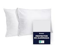 Dreamzie - Protector Almohada 60x60 cm Impermeable - Lavable 90°C - Pack x2