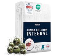 Dreamzie Protector Colchon 160x200 x 28 cm - Cubre Colchon Antichinches Completa 160x200 con Cierre de Cremallera para Alergias - Funda Colchon Impermeable