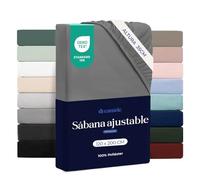 Dreamzie - Sábana Bajera 120x190/200cm Ajustable - 100% Microfibra - Suave