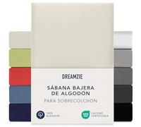 Dreamzie - Sabana Bajera para Sobrecolchon - 90x190/200cm / 100x200cm