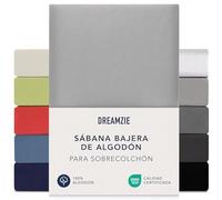 Dreamzie - Sabana Bajera para Sobrecolchon - 90x200cm / 100x200cm