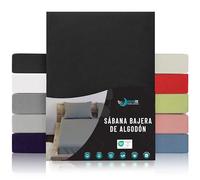 Dreamzie Sabanas 100x200 Ajustable - Algodon Oeko Tex Certificado - Rojo - Sábanas Bajeras 100 x 200-100% Jersey
