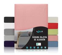 Dreamzie Sabanas 90x190/200 Ajustable - Algodon Oeko Tex Certificado - Rosa - Sábanas Bajeras 90 x 190/200-100% Jersey