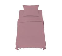 Dreamzie Sabanas 90x190 cm - Juego de Sabanas 3 Piezas - Poliéster Microfibra Cepillada - Sabana Bajera, Sabana Encimera Cama y 1 Fundas de Almohada (Sabanas Cama 90, Rosa)