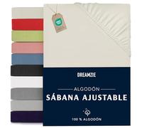 Dreamzie - Sábanas Bajeras 80x190/200cm Ajustable - 100% Algodon - Jersey