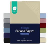 Dreamzie - Sábanas Bajeras - 80x200-100% Algodon Peinado - Premium Jersey