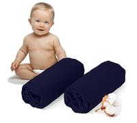 Dreamzie - Sábanas Bajeras Cuna 40x90cm - 100% Algodón Jersey - Lote de 2