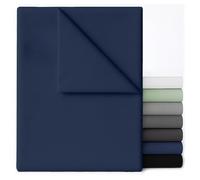 Dreamzie Sabanas Encimera - 220x270 Azul Oscuro - Microfibra Cepillada Ultrasuave para Cama Doble 120x200/140x190 - Certificada Oeko-Tex