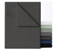 Dreamzie Sabanas Encimera - 220x270 Gris Oscuro - Microfibra Cepillada Ultrasuave para Cama Doble 120x200/140x190 - Certificada Oeko-Tex