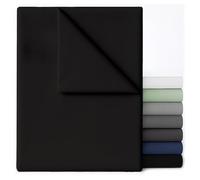 Dreamzie Sabanas Encimera - 230x270 Negro - Microfibra Cepillada Ultrasuave para Cama Doble 140x200/150x200 - Certificada Oeko-Tex