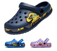 DRECAGE Zuecos Unisex niños Antideslizante Jardín Zapatos Mulas EVA Clogs Niña Niño Azul Oscuro 32 EU