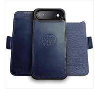 dreem for iPhone 17 Air Case Wallet, Revolutionary Phone Stand, Vegan Leather, MagSafe-Fit, Magnetic Detachable Flip Cover, RFID Blocking Card Holder, Gift-Box [Fibonacci:Royal Blue]