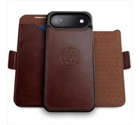 dreem for iPhone 17 Air Case Wallet, Revolutionary Phone Stand, Vegan Leather, MagSafe-Fit, Magnetic Detachable Flip Cover, RFID Blocking Card Holder, Gift-Box [Fibonacci:Coffee]