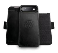 dreem for iPhone 17 Air Case Wallet, Revolutionary Phone Stand, Vegan Leather, MagSafe-Fit, Magnetic Detachable Flip Cover, RFID Blocking Card Holder, Gift-Box [Fibonacci:Black]