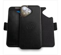 dreem for iPhone 17 Case Wallet, Revolutionary Phone Stand, Vegan Leather, MagSafe-Fit, Magnetic Detachable Flip Cover, RFID Blocking Card Holder, Gift-Box [Fibonacci:Black]