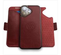 dreem for iPhone 17 Case Wallet, Revolutionary Phone Stand, Vegan Leather, MagSafe-Fit, Magnetic Detachable Flip Cover, RFID Blocking Card Holder, Gift-Box [Fibonacci:Burgundy]