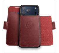 dreem for iPhone 17 Pro Case Wallet, Revolutionary Phone Stand, Vegan Leather, MagSafe-Fit, Magnetic Detachable Flip Cover, RFID Blocking Card Holder, Gift-Box [Fibonacci:Burgundy]