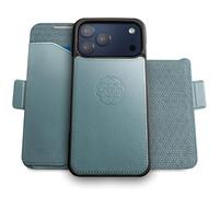 dreem for iPhone 17 Pro Case Wallet, Revolutionary Phone Stand, Vegan Leather, MagSafe-Fit, Magnetic Detachable Flip Cover, RFID Blocking Card Holder, Gift-Box [Fibonacci:Slate Blue]