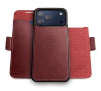 dreem for iPhone 17 Pro MAX Case Wallet, Revolutionary Phone Stand, Vegan Leather, MagSafe-Fit, Magnetic Detachable Flip Cover, RFID Blocking Card Holder, Gift-Box [Fibonacci:Burgundy]