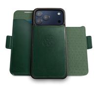dreem for iPhone 17 Pro MAX Case Wallet, Revolutionary Phone Stand, Vegan Leather, MagSafe-Fit, Magnetic Detachable Flip Cover, RFID Blocking Card Holder, Gift-Box [Fibonacci:Dark Green]