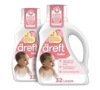 Dreft Etapa 1: jabón líquido detergente para ropa para bebés recién nacidos, hipoalergénico (HE), natural para bebés, recién nacidos o bebés, 46 onzas líquidas, 32 unidades (paquete de 2)