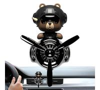 Drehauto Ambientador - Dashboard - Aromaterapia Oso Cabeza | Clip de ventilación de PVC, elimina el olor, difusor divertido para el automóvil, figura de perfume calmante, creador de humor para el día