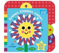 Drehen, klappen, ziehen - Mein erstes Spielbuch: Pappbilderbuch mit großen Klappen, Schiebern und einem Spiegel ab 12 Monaten