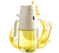 DREHKO® SÚPER Pulverizador Aceite Spray PREMIUM 300 ml - 2 en 1 - Dispensador de Aceite Cocina y Freidora de Aire, Aceitera Spray Antigoteo Botella de Vidrio, Reutilizable, Libre de BPA, Barbacoa