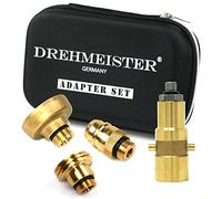 Drehmeister Set de Adaptadores para GLP M10 - Extra Largo - Reforzado - Adaptador de Tanque con Estuche - Todos los Adaptadores Europa Autogas