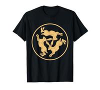 DREI Hasen Trinität Spirituell Symbol Erde Sonne Mond Natur Camiseta
