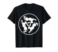 DREI Hasen Trinität Spirituell Symbol Erde Sonne Mond Natur Camiseta