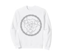 DREI Hasen Trinität Spirituell Symbol Erde Sonne Mond Natur Sudadera