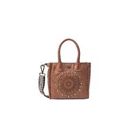 DreiMaster, Bolso con asa de piel para Mujer, camel