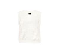 DreiMaster Klassik Chaleco de punto blanco XS-S blanco