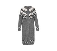 DreiMaster Vintage Abrigo de punto 'Vintage' beige / negro / negro moteado M-L beige / negro / negro moteado