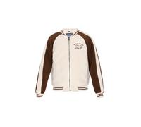 DreiMaster Vintage Chaqueta de entretiempo marrón / blanco lana L marrón / blanco lana