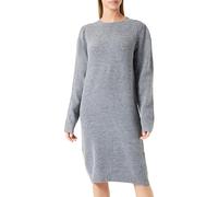 DreiMaster Vintage Vestido de Punto Bata, Mezcla de Gris Oscuro, M-L para Mujer