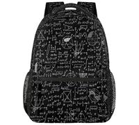 Drekrid Mochila escolar de matemáticas, bolsa de viaje para niños y niñas, mochila ligera para libros de 15.6 pulgadas para mujeres y hombres, estudiantes universitarios, escuela secundaria