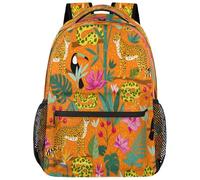 Drekrid Mochila escolar de viaje para hombres y mujeres, guepardos, serpientes, tucanes, mochila ligera para niños y niñas, para laptop de 15.6 pulgadas para estudiantes universitarios, escuela