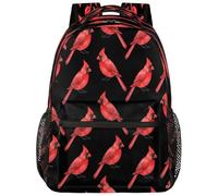 Drekrid Mochila escolar de viaje para hombres y mujeres, mochila ligera Cardinal para niños y niñas, para laptop de 15.6 pulgadas para estudiantes universitarios, escuela secundaria, adolescentes