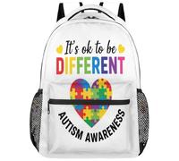 Drekrid Mochila escolar de viaje para hombres y mujeres, mochila ligera para niños y niñas, para laptop de 15.6 pulgadas para estudiantes universitarios, escuela secundaria, adolescentes, conciencia