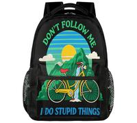 Drekrid Mochila escolar de viaje para mujeres y hombres, Don't Follow Me, ligera, para niños y niñas, para laptop de 15.6 pulgadas para estudiantes universitarios, escuela secundaria, adolescentes
