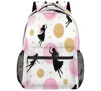 Drekrid Mochila escolar de viaje para mujeres y hombres, mochila ligera de hadas para niños y niñas, para laptop de 15.6 pulgadas para estudiantes universitarios, escuela secundaria, adolescentes