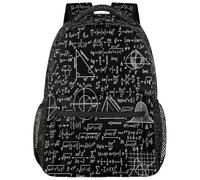 Drekrid Mochila escolar de viaje para niños y niñas, mochila ligera de matemáticas, mochila para laptop de 15.6 pulgadas para mujeres, hombres, estudiantes universitarios, escuela secundaria