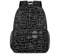 Drekrid Mochila escolar de viaje para niños y niñas, mochila ligera para libros de matemáticas, mochila para laptop de 15.6 pulgadas para mujeres y hombres, estudiantes universitarios, escuela