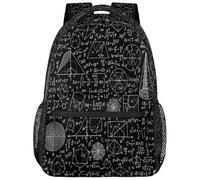 Drekrid Mochila escolar de viaje para niños y niñas, mochila ligera para libros de matemáticas, para laptop de 15.6 pulgadas para mujeres, hombres, estudiantes universitarios, escuela secundaria